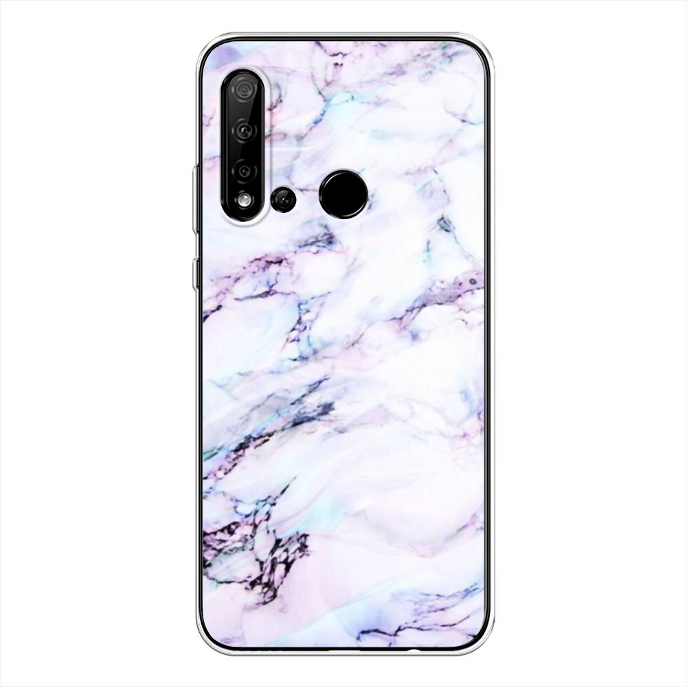 

Чехол на Huawei Nova 5i "Радужный мрамор", Серый;фиолетовый, 69850-3