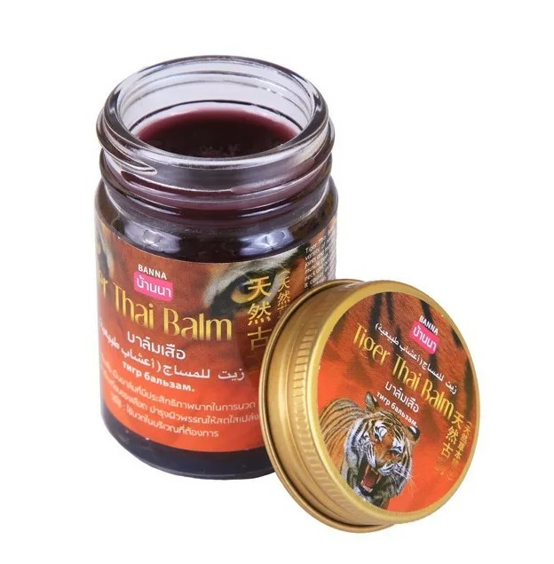 фото Бальзам для тела banna tiger thai balm лечебный тайский разогревающий 50 г