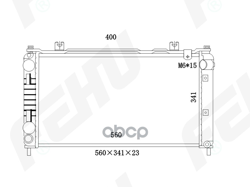 

FEHU FRC1529M Радиатор охлаждения (сборный) VAZ 2190 Granta (15-) (тип KDAC)