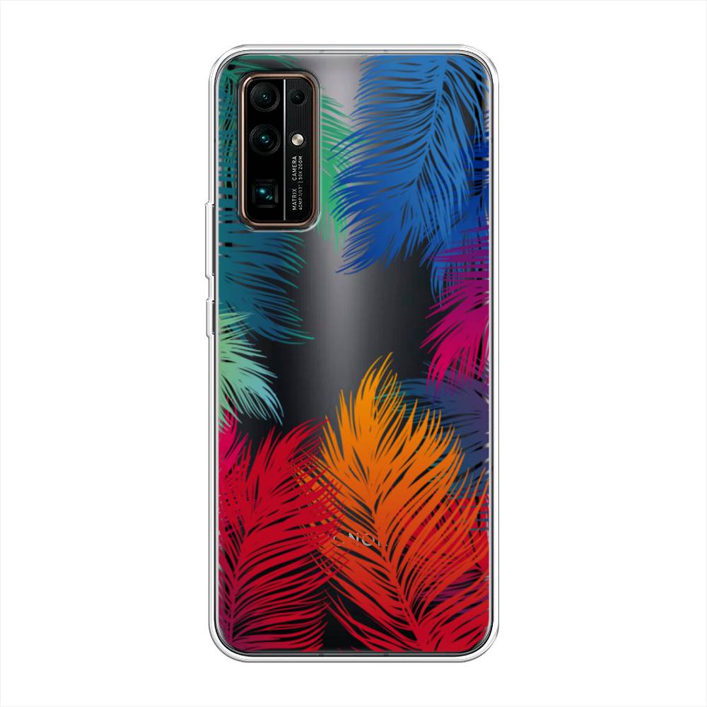 

Чехол Awog на Honor 30 "Рамка из перьев", Красный, 612150-4