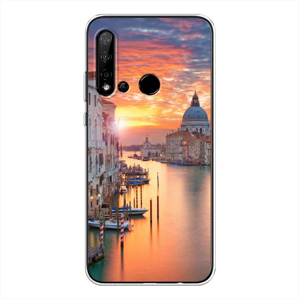 

Чехол на Huawei Nova 5i "Восход 11", Розовый;оранжевый, 69850-2