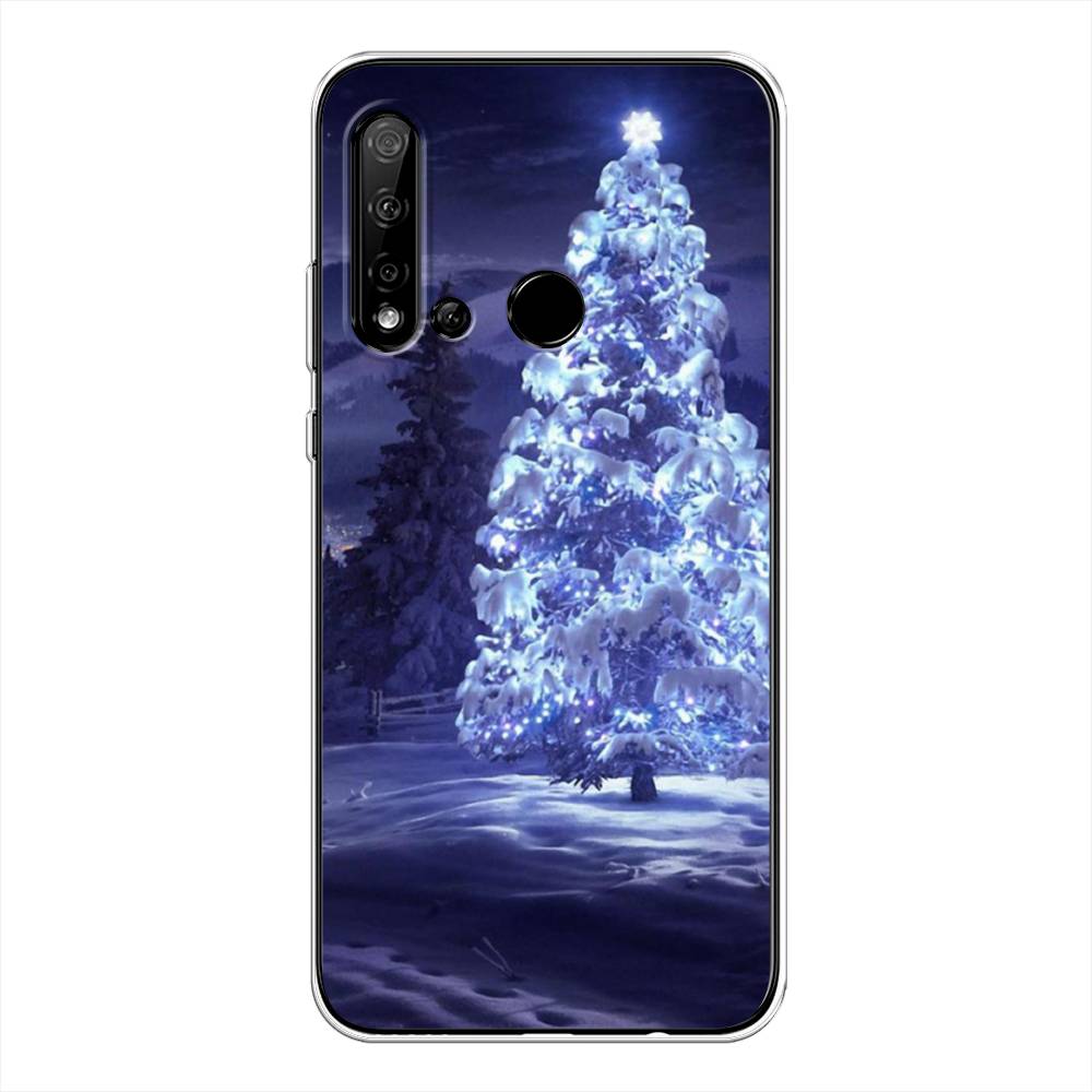 

Чехол на Huawei Nova 5i "Зима 4", Синий;черный;белый, 69850-2