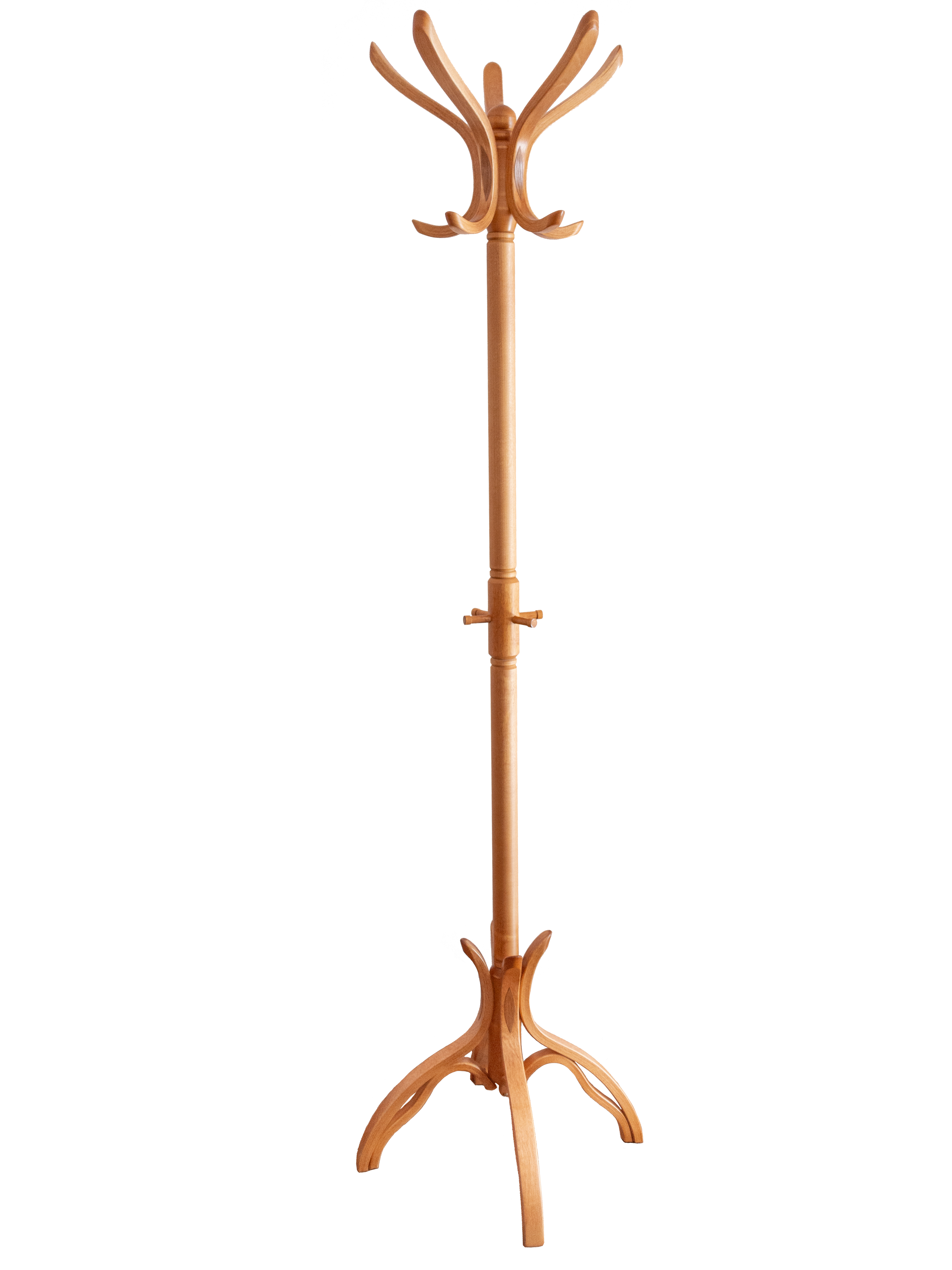 Вешалка напольная Мебелик В 12Н светло-коричневый