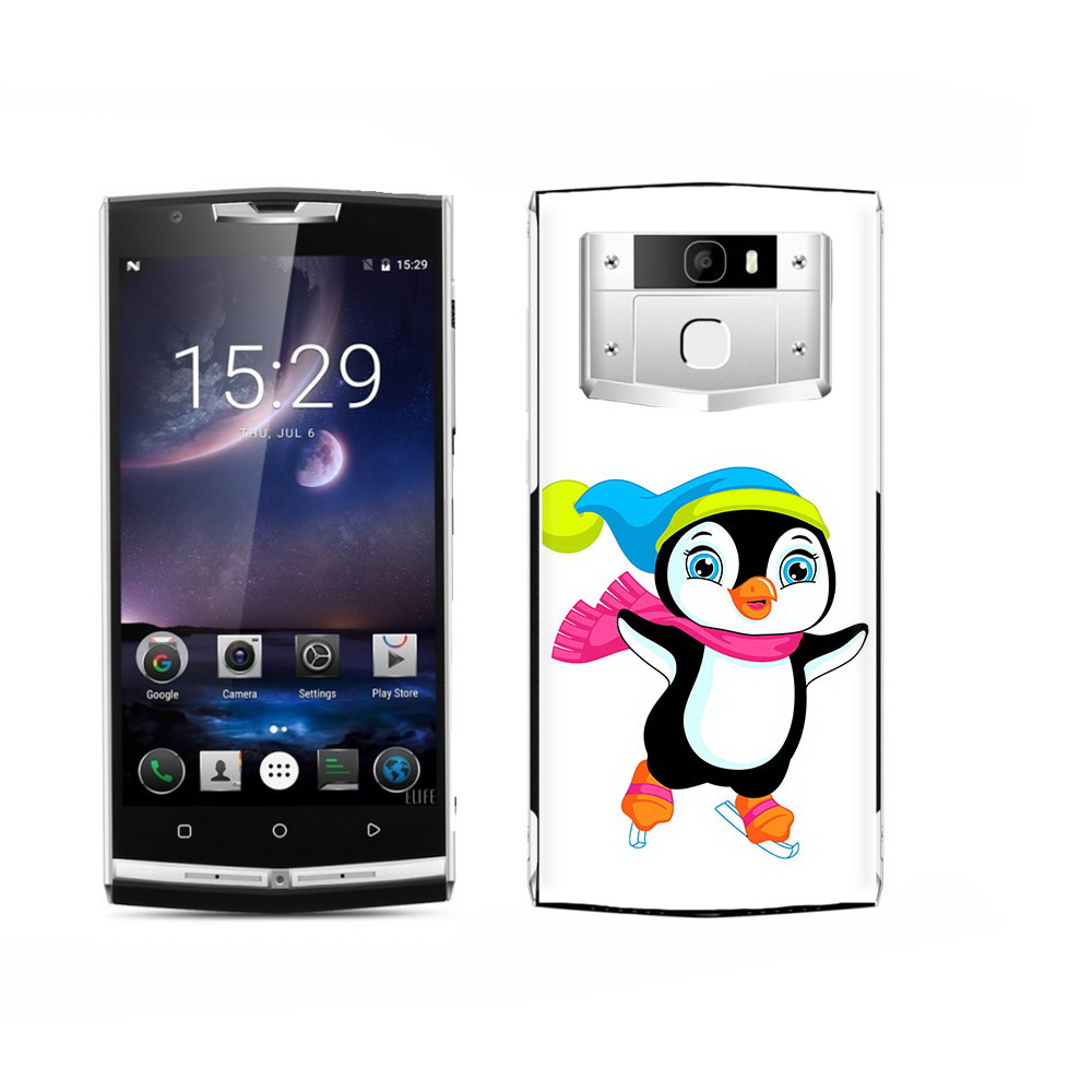 

Чехол MyPads Tocco для Oukitel K15 Plus пингвин на коньках, Прозрачный, Tocco