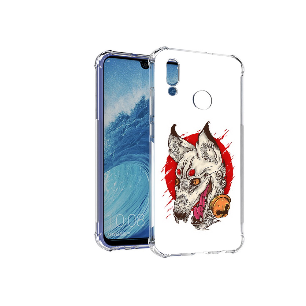 Чехол MyPads Tocco для Huawei P Smart (2019) страшная собака