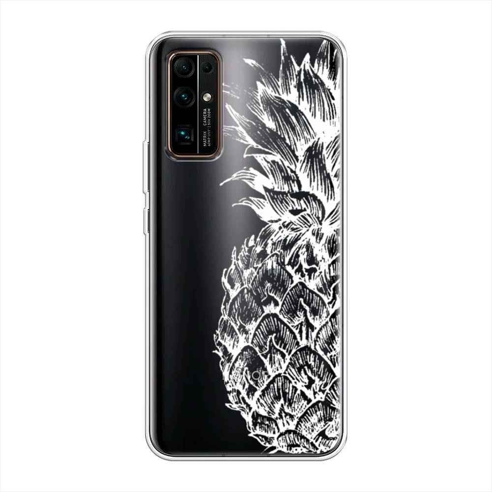 

Чехол Awog на Honor 30 "Ананас графика белая", Белый, 612150-10