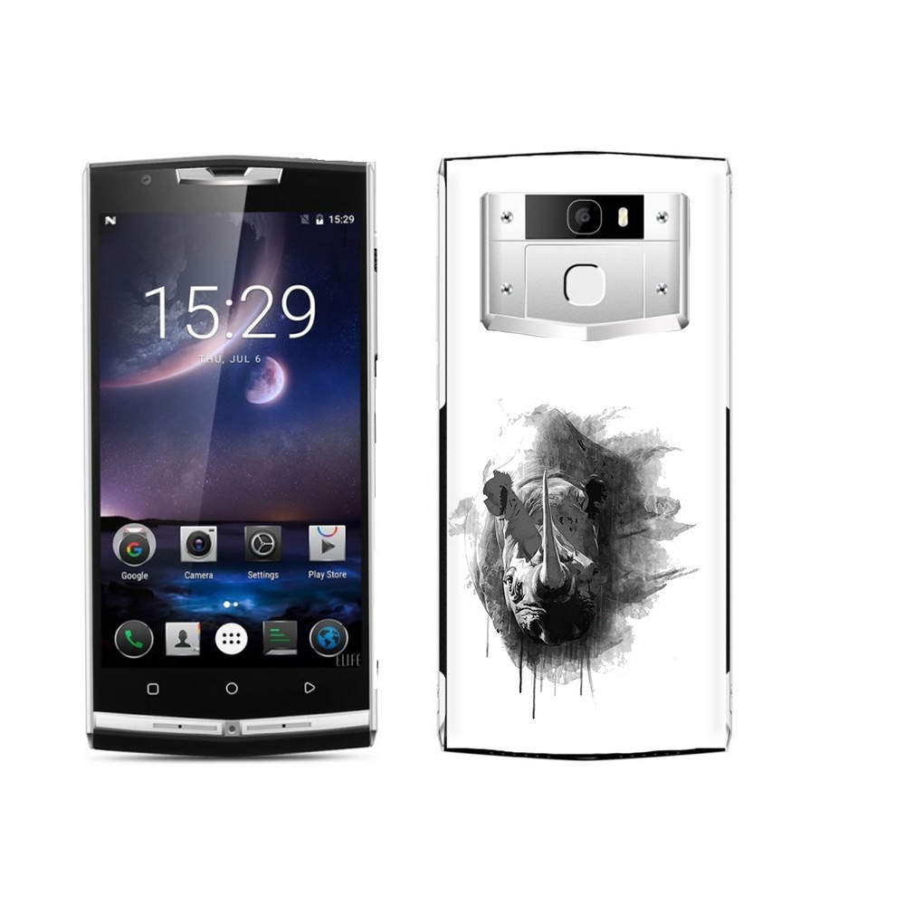 

Чехол MyPads Tocco для Oukitel K15 Plus носорог, Прозрачный, Tocco