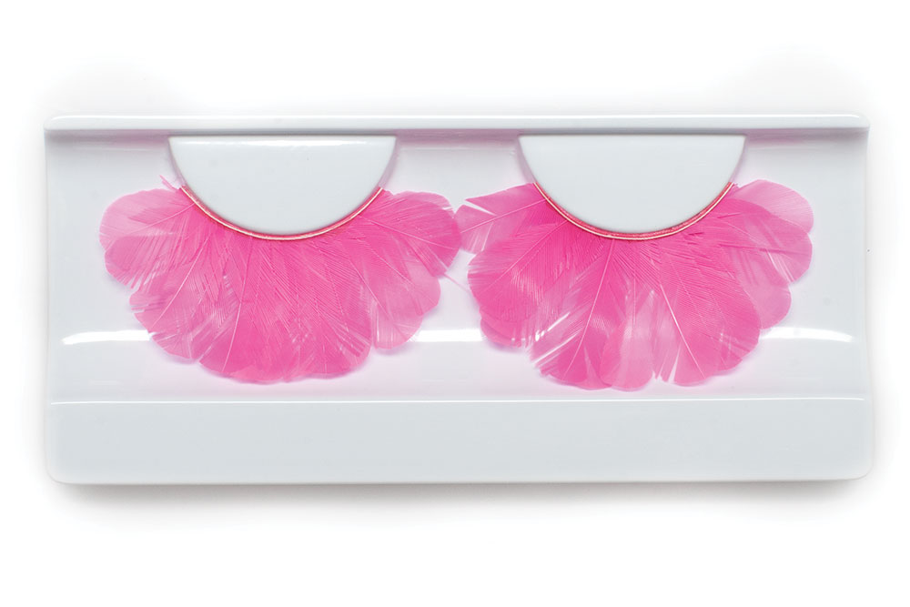 

Ресницы перьевые/Eyelashes Peacock 14 мм-22 мм (Цв: Pink), Розовый