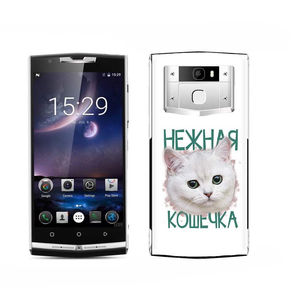 

Чехол MyPads Tocco для Oukitel K15 Plus нежная кошечка, Прозрачный, Tocco