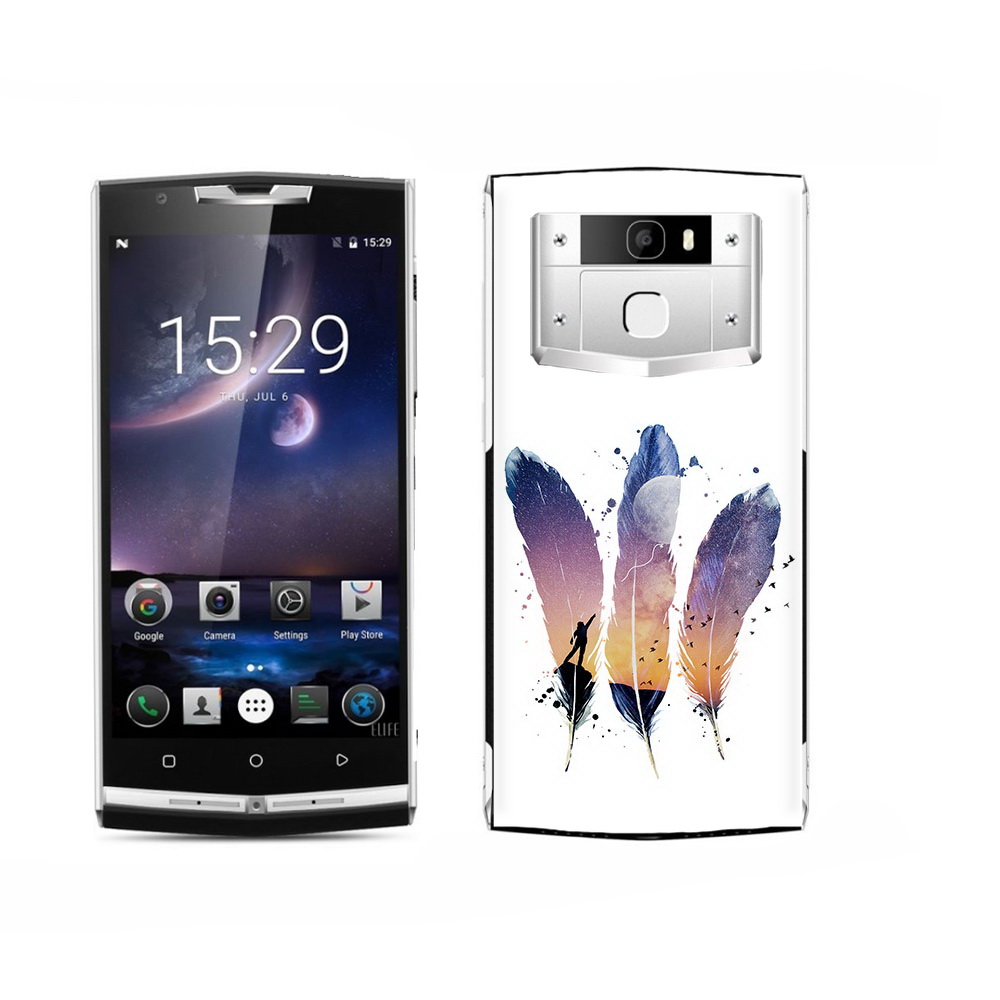 

Чехол MyPads Tocco для Oukitel K15 Plus небесные перья, Прозрачный, Tocco