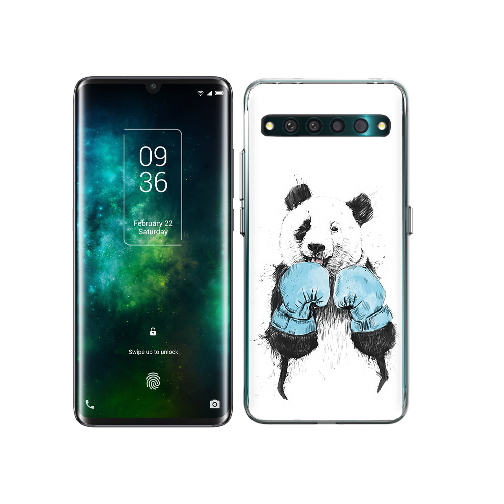 

Чехол MyPads Tocco для TCL 10 Pro панда боксер, Прозрачный, Tocco