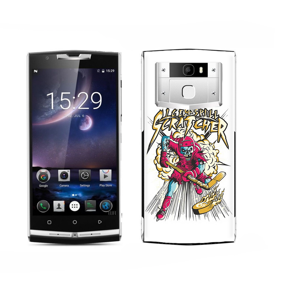 

Чехол MyPads Tocco для Oukitel K15 Plus нарисованный скелет хоккеист, Прозрачный, Tocco