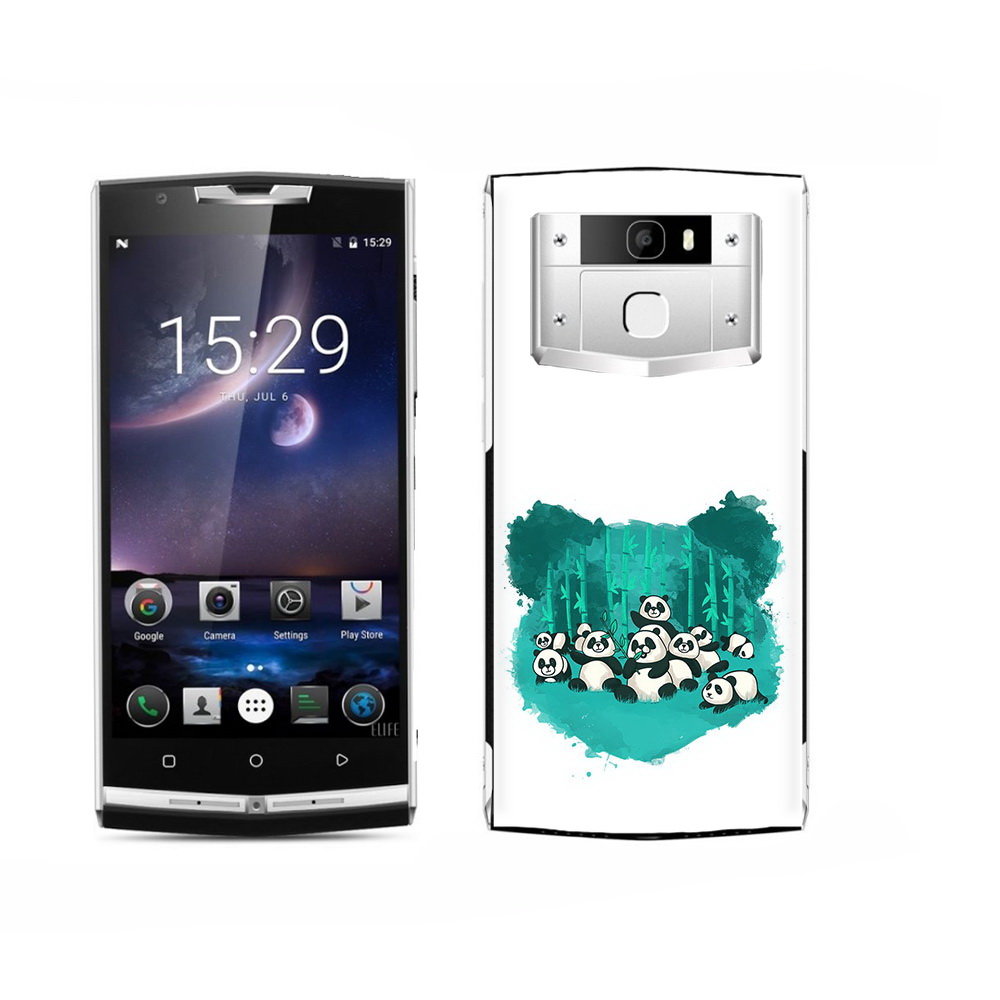 

Чехол MyPads Tocco для Oukitel K15 Plus нарисованные панды, Прозрачный, Tocco