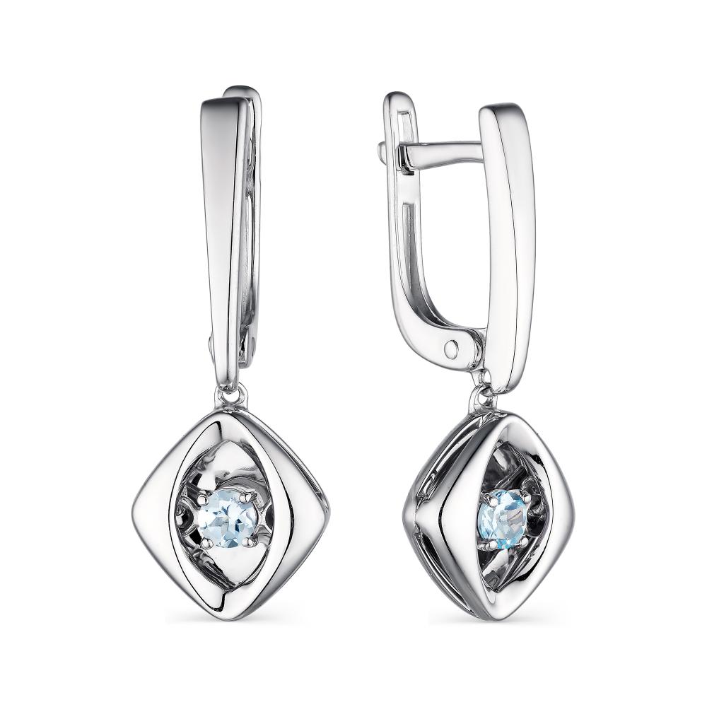 

Серьги из серебра с топазом АЛЬКОР 02-1875_00ТБ-00, 02-1875_00ТБ-00
