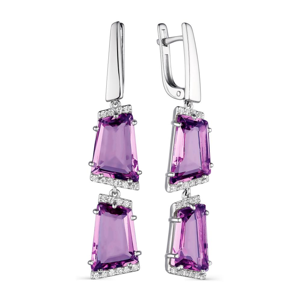 

Серьги из серебра с аметистом АЛЬКОР 02-1799_ЮСАМ-00, 02-1799_ЮСАМ-00
