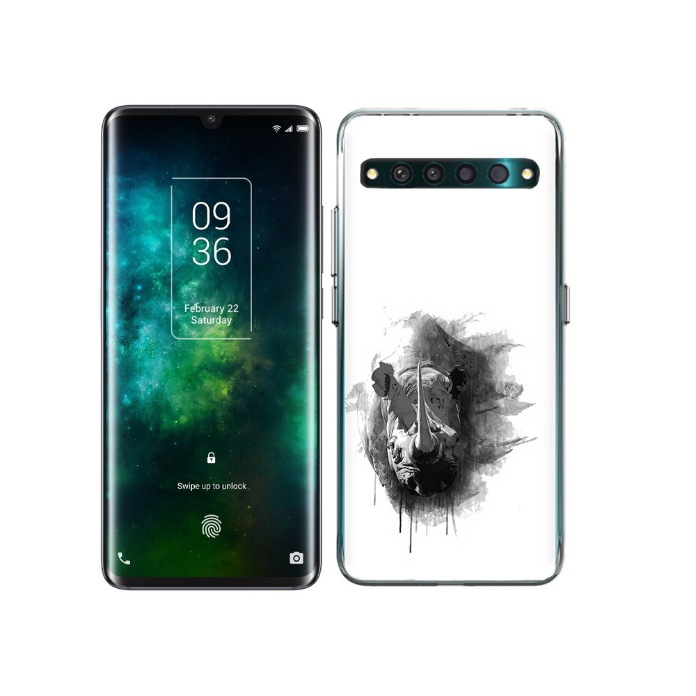 

Чехол MyPads Tocco для TCL 10 Pro носорог, Прозрачный, Tocco