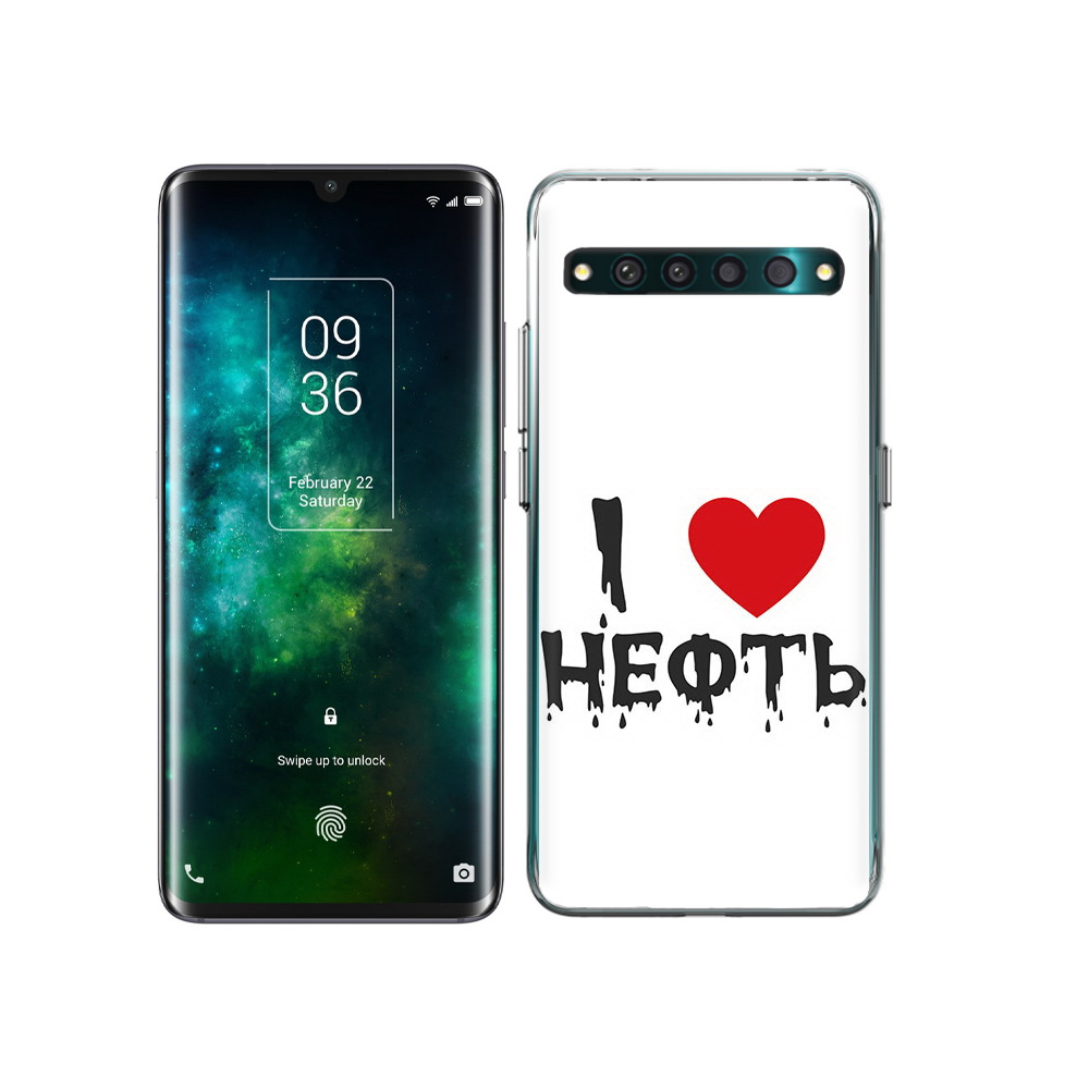 

Чехол MyPads Tocco для TCL 10 Pro нефть, Прозрачный, Tocco