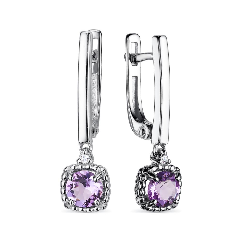 

Серьги из серебра с аметистом АЛЬКОР 02-2098_ЮСАМ-00, 02-2098_ЮСАМ-00