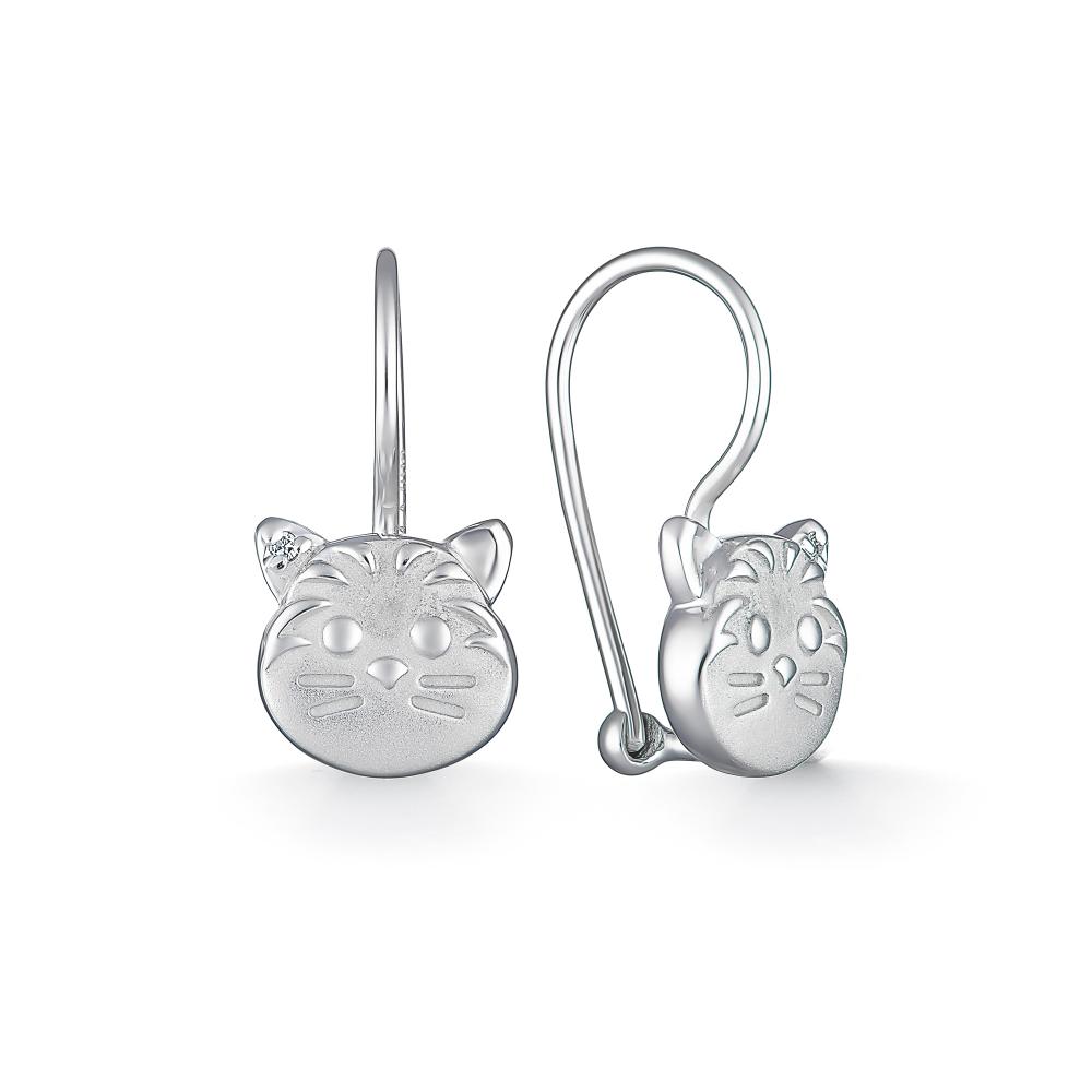 

Серьги из серебра с бриллиантом АЛЬКОР 02-2270_000Б-00, 02-2270_000Б-00