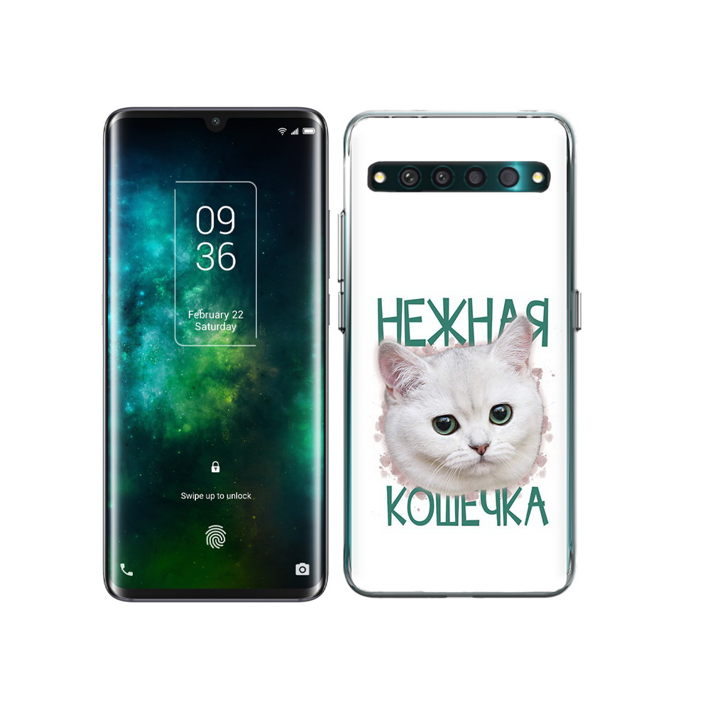 

Чехол MyPads Tocco для TCL 10 Pro нежная кошечка, Прозрачный, Tocco