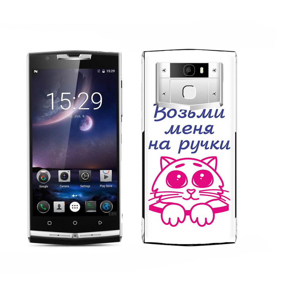 

Чехол MyPads Tocco для Oukitel K15 Plus мяу, Прозрачный, Tocco