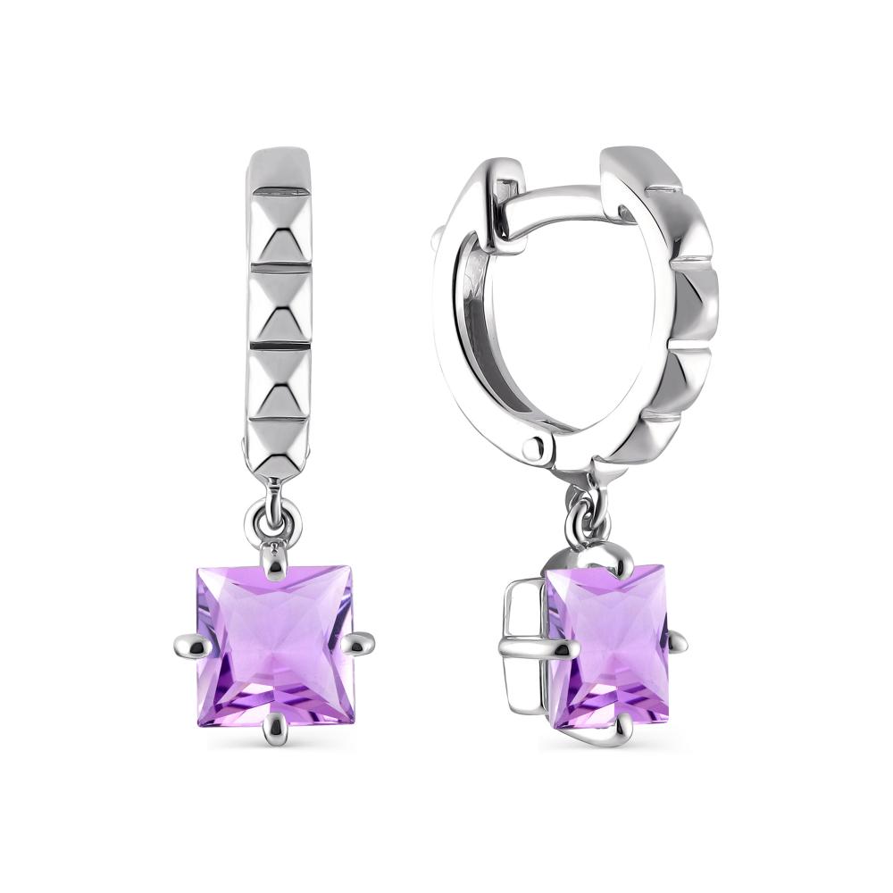 

Серьги из серебра с аметистом АЛЬКОР 02-2093_00АМ-00, 02-2093_00АМ-00