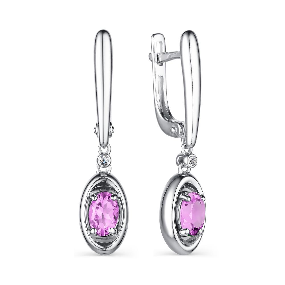 

Серьги из серебра с аметистом АЛЬКОР 02-2192_00АМ-00, 02-2192_00АМ-00