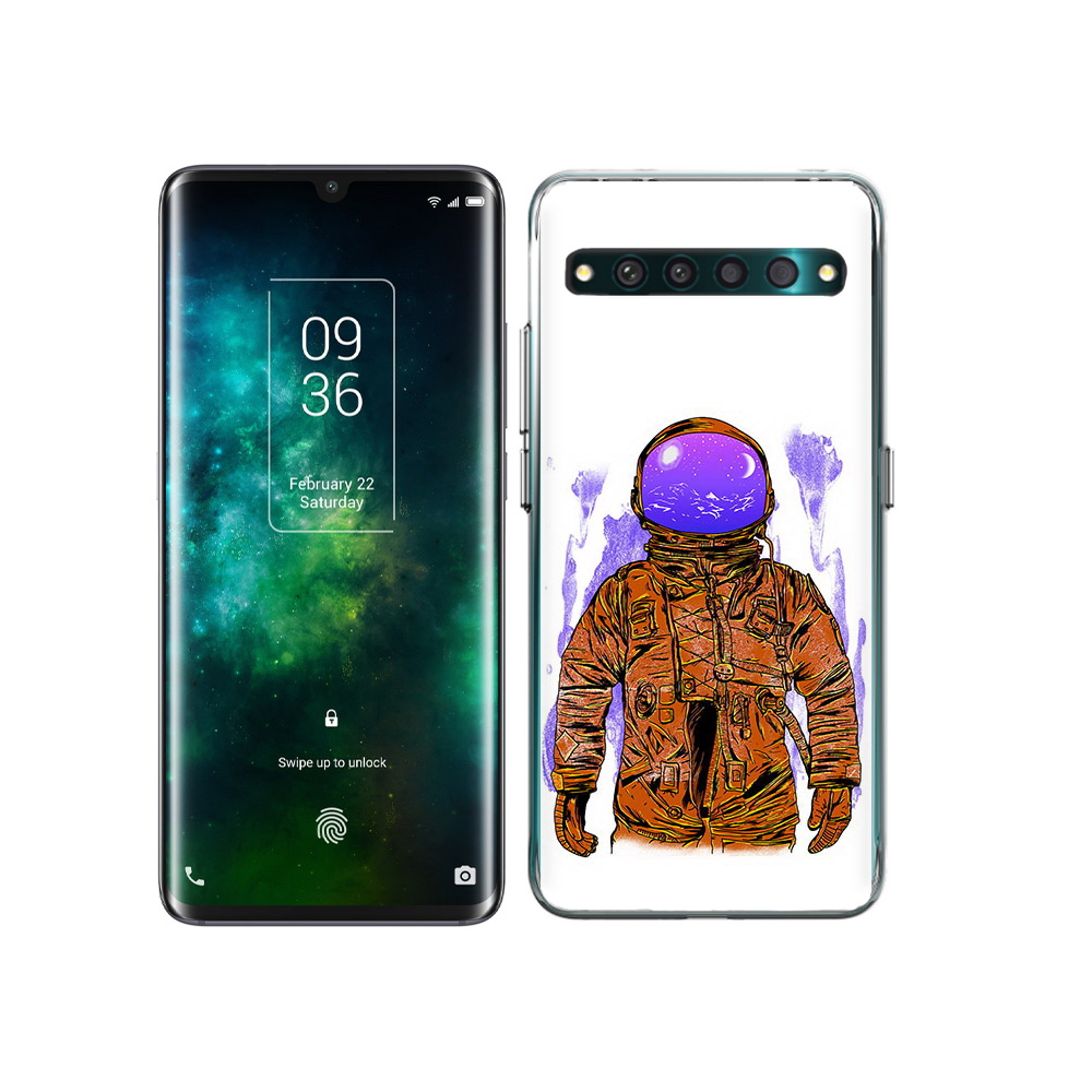

Чехол MyPads Tocco для TCL 10 Pro нарисованный мужчина в скафандре, Прозрачный, Tocco