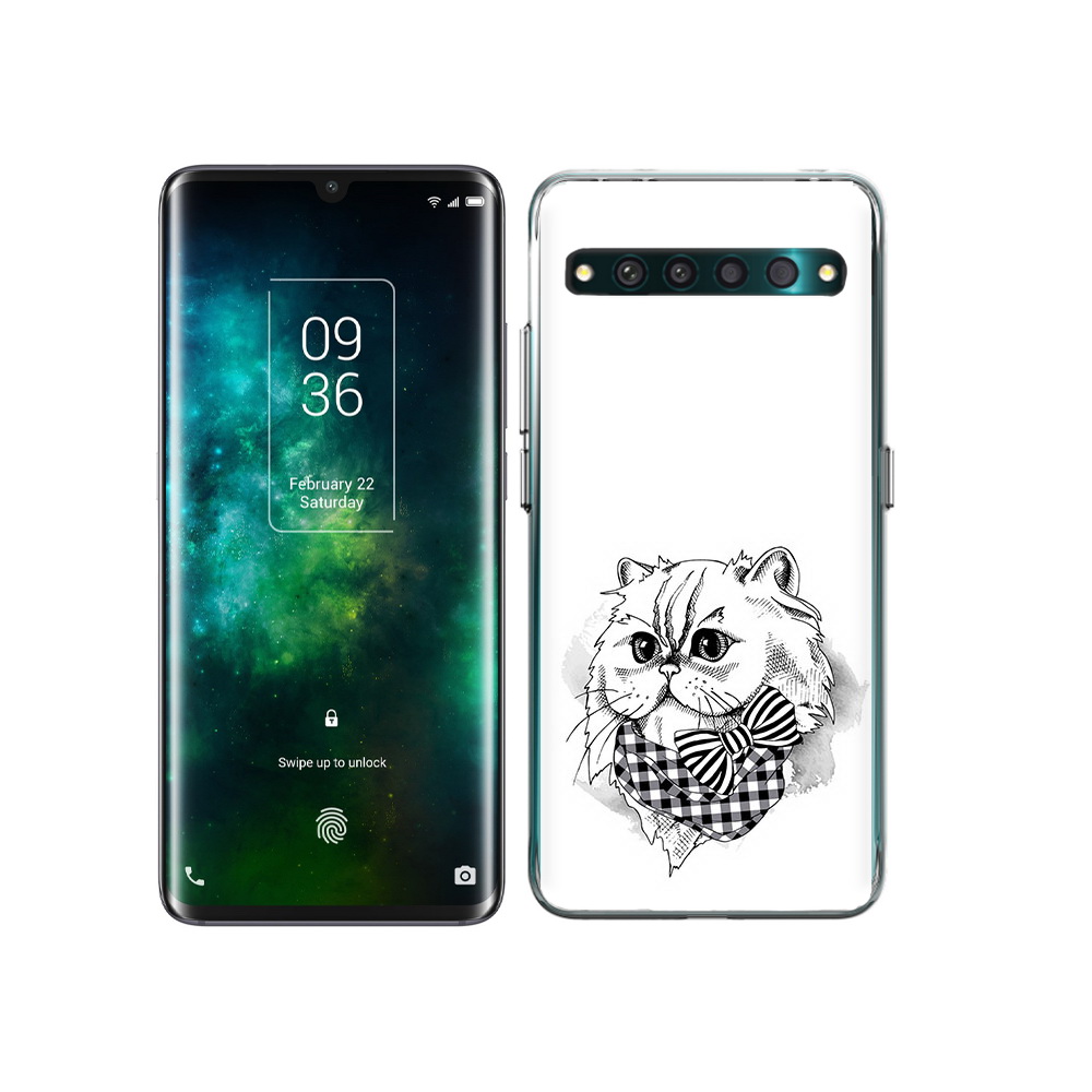 

Чехол MyPads Tocco для TCL 10 Pro нарисованная красивая кошечка, Прозрачный, Tocco