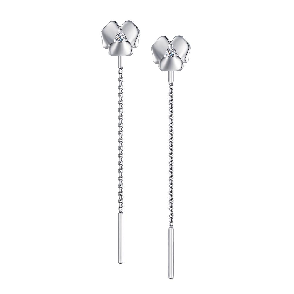 

Серьги из серебра с фианитом АЛЬКОР 02-1634_00КЦ-00, 02-1634_00КЦ-00