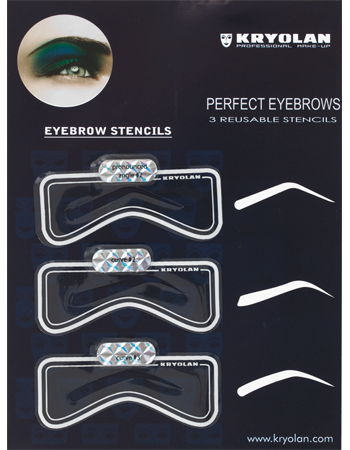 Трафарет для бровей/Eyebrow Stencils 3 шт. (Цв: n/a) трафарет для бровей kryolan eyebrow stencils 12 шт цв n a 3064