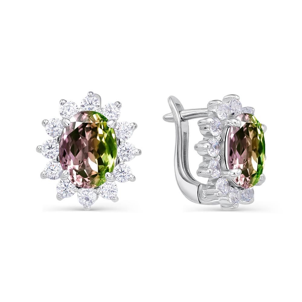 

Серьги из серебра с турмалином АЛЬКОР 02-0046_0ТРН-00, 02-0046_0ТРН-00