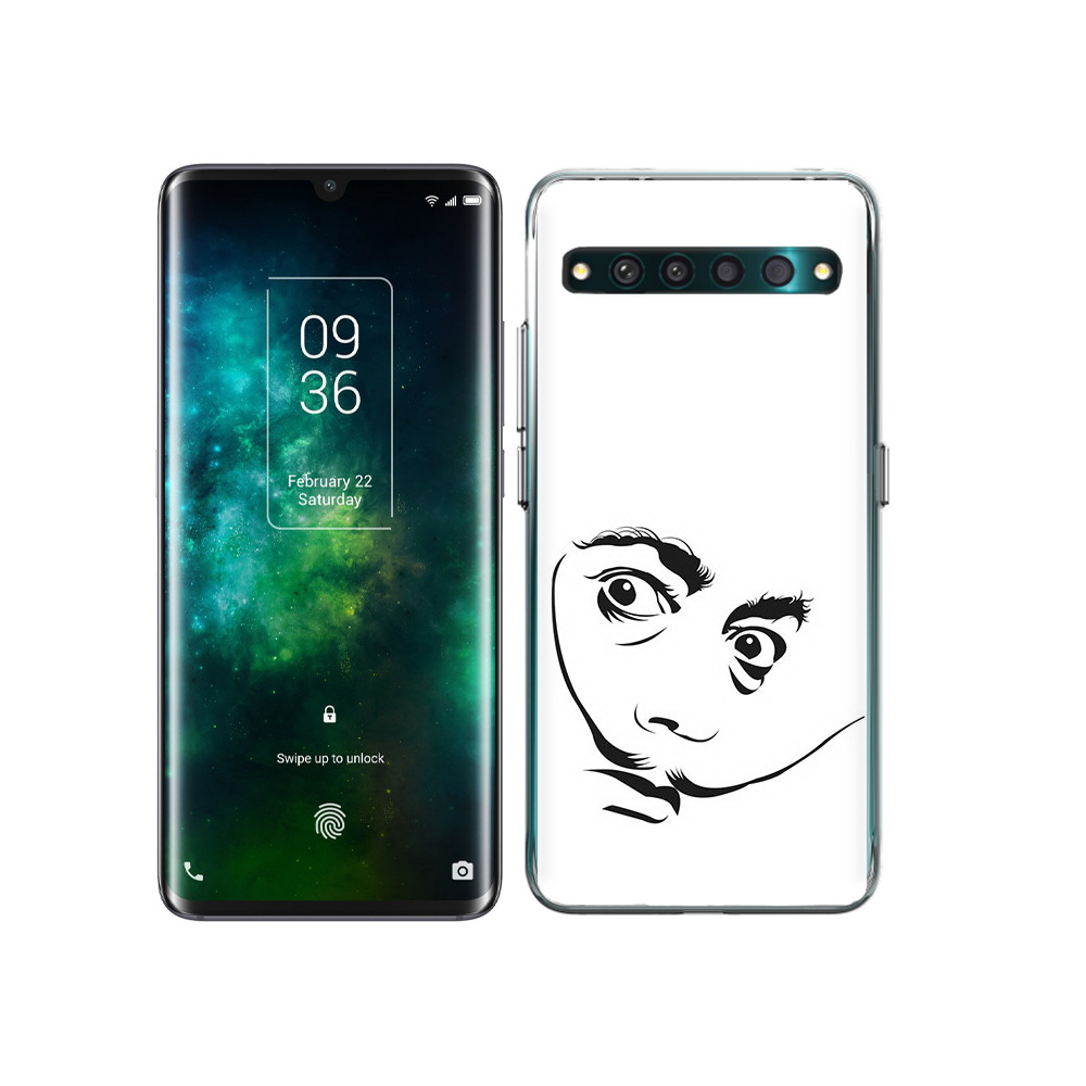 

Чехол MyPads Tocco для TCL 10 Pro мужчина с длинными усами, Прозрачный, Tocco