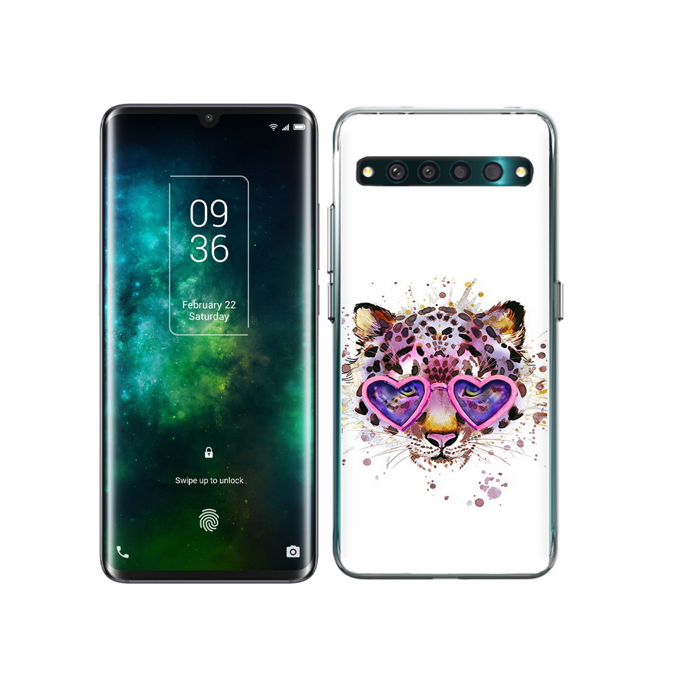 

Чехол MyPads Tocco для TCL 10 Pro модный леопард, Прозрачный, Tocco