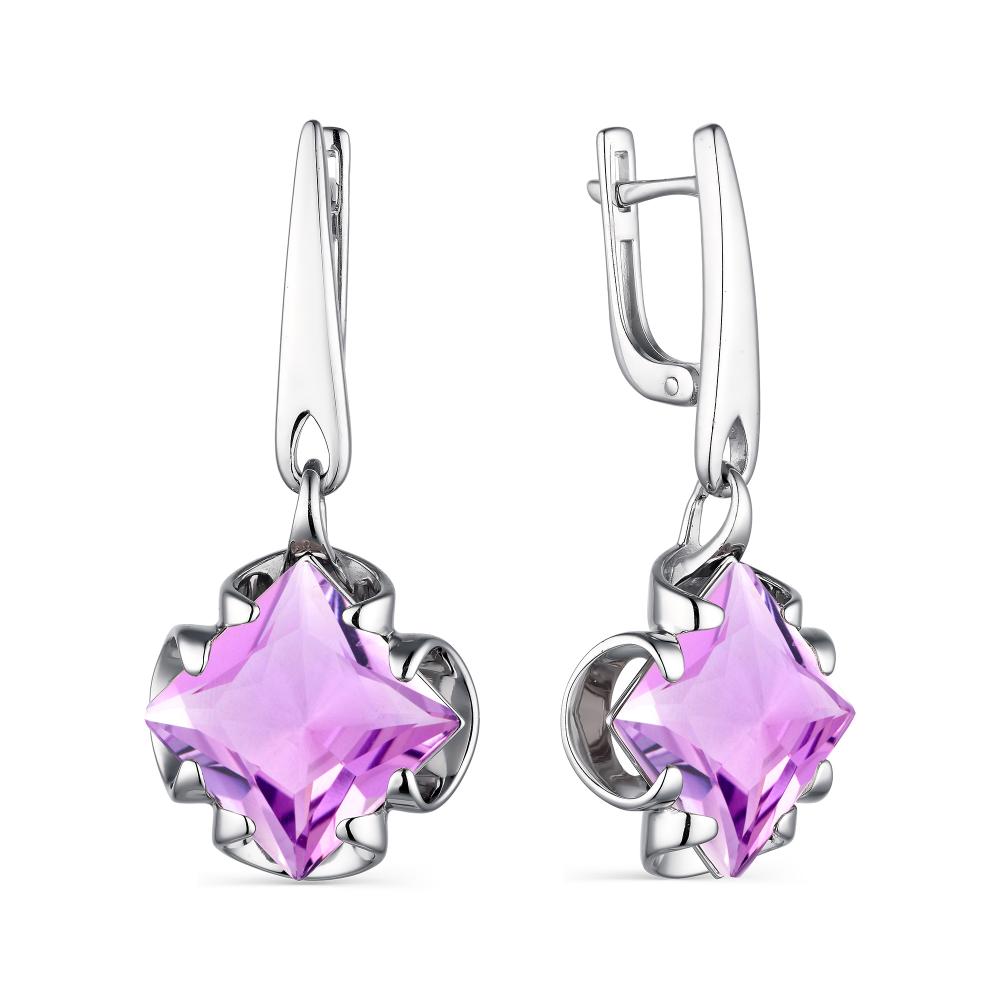 

Серьги из серебра с аметистом АЛЬКОР 02-1838_ЮСАМ-00, 02-1838_ЮСАМ-00