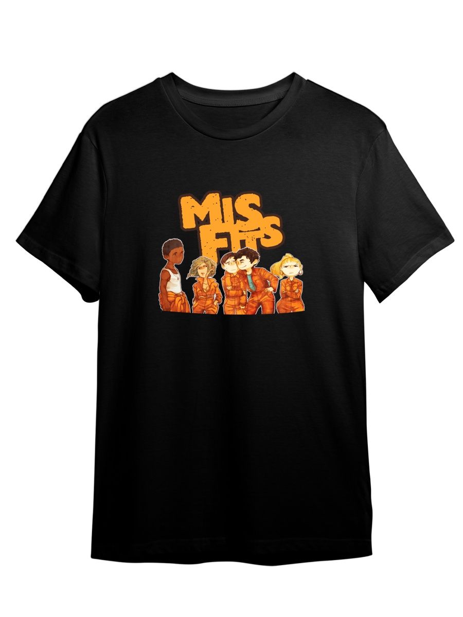 

Футболка унисекс СувенирShop Отбросы/Сериал/Misfits 5 черная XL, Черный, "Отбросы/Сериал/Misfits" 5