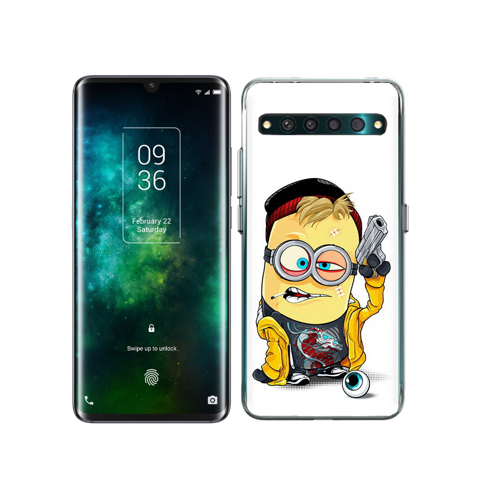 

Чехол MyPads Tocco для TCL 10 Pro миньон бандит, Прозрачный, Tocco
