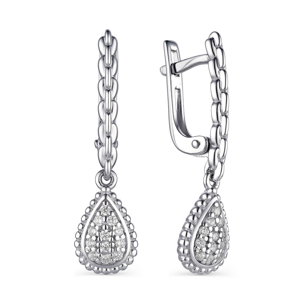 

Серьги из серебра с фианитом АЛЬКОР 02-1646_00КЦ-00, 02-1646_00КЦ-00