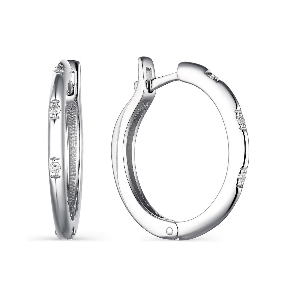 

Серьги конго из серебра с бриллиантом АЛЬКОР 02-2135_000Б-00, 02-2135_000Б-00