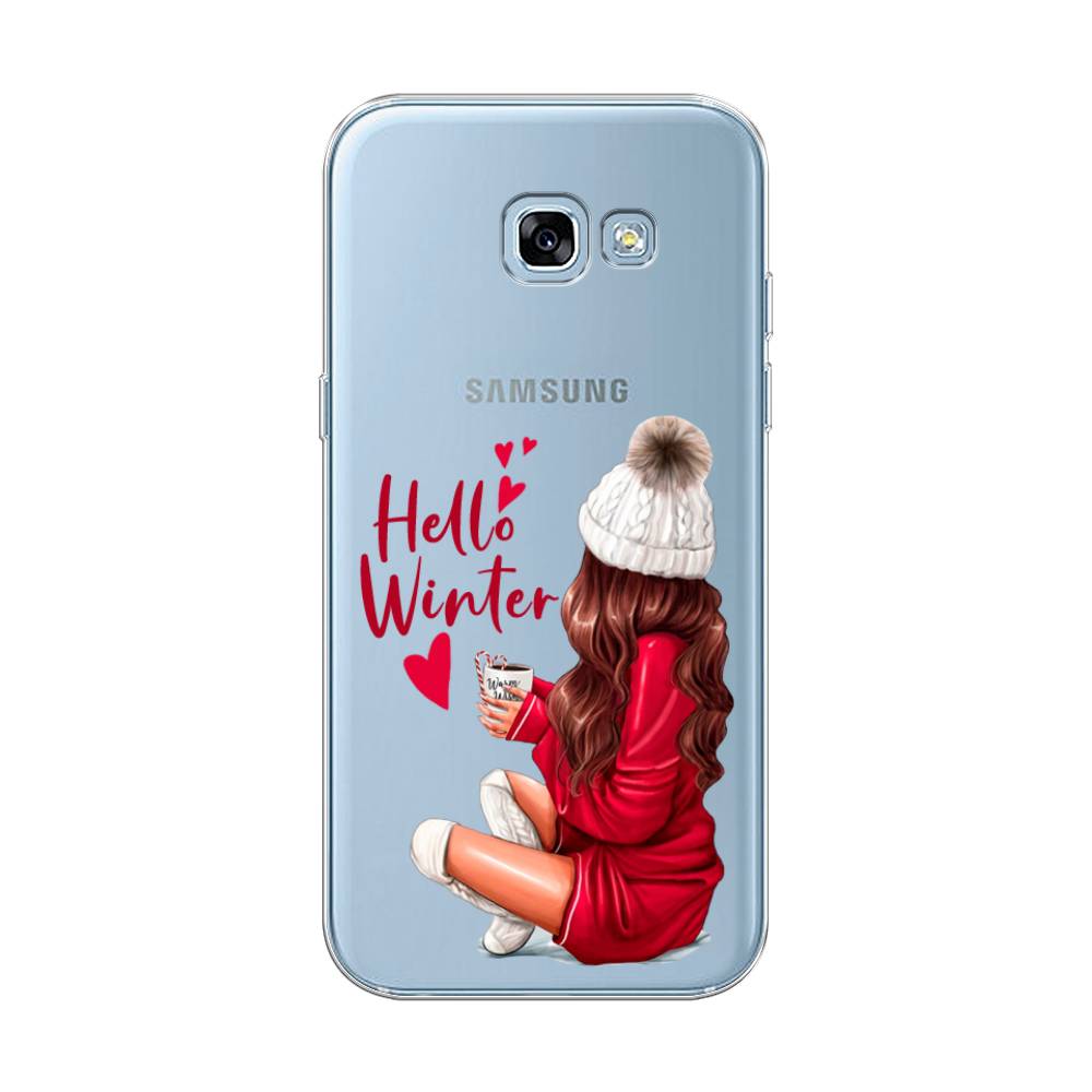 

Чехол на Samsung Galaxy A5 2017 "Hello winter", Красный;белый;коричневый, 20650-5