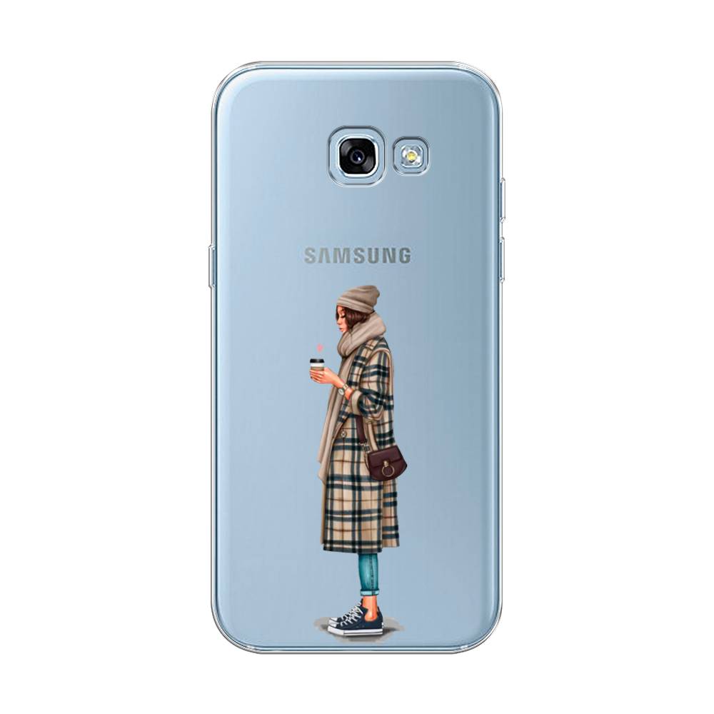 

Чехол на Samsung Galaxy A5 2017 "Утренний кофе", Коричневый;бежевый, 20650-6