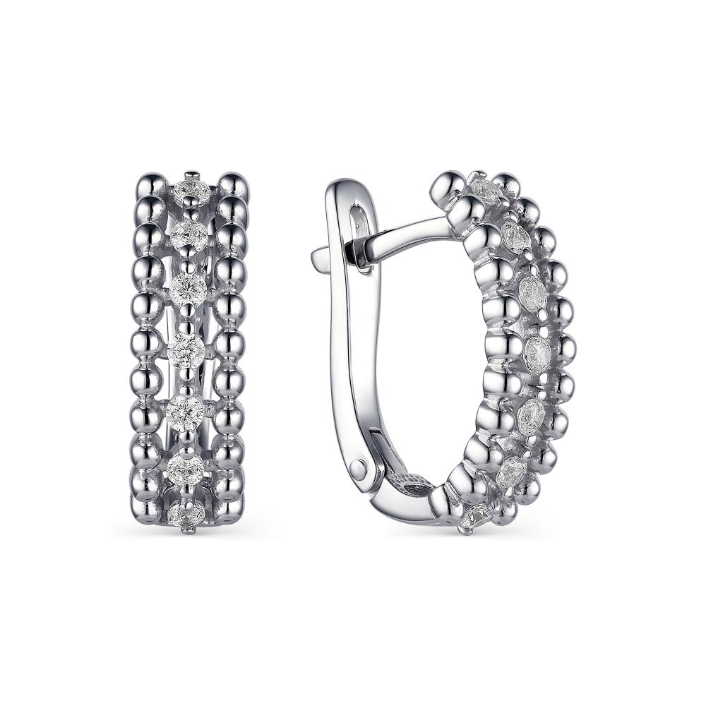 

Серьги из серебра с фианитом АЛЬКОР 02-1647_00КЦ-00, 02-1647_00КЦ-00