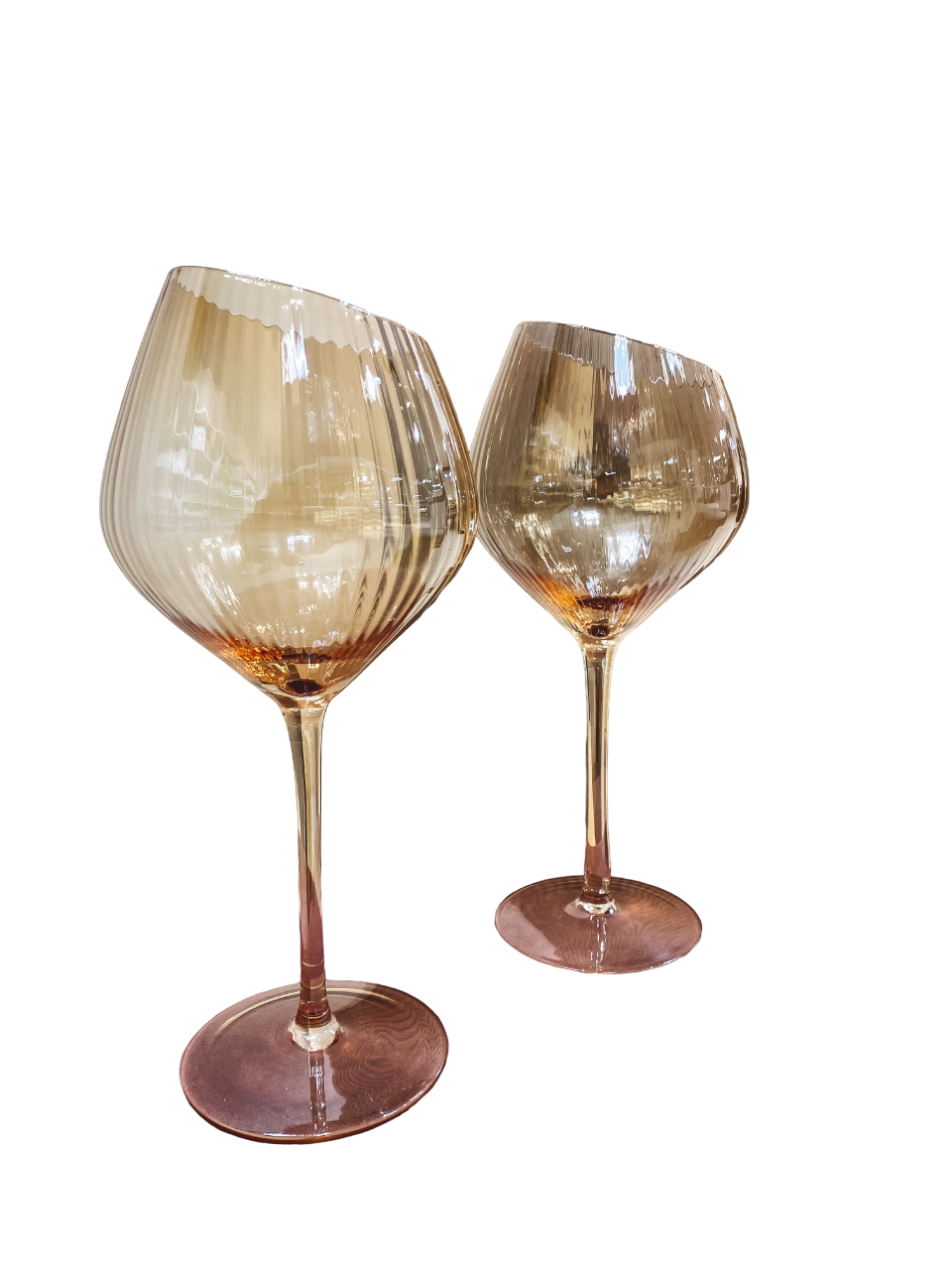 Набор бокалов для вина Magistro «Иллюзия», 550 мл, 10x24 см, 2 шт, цвет бронзовый