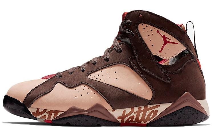 

Кроссовки унисекс Jordan Patta x Air Jordan 7 og sp коричневые 41 EU, Коричневый, Patta x Air Jordan 7 og sp