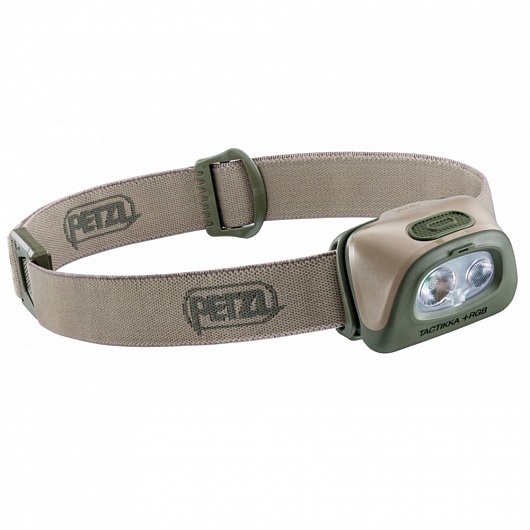 фото Фонарь налобный petzl tactikka + rgb пустыня