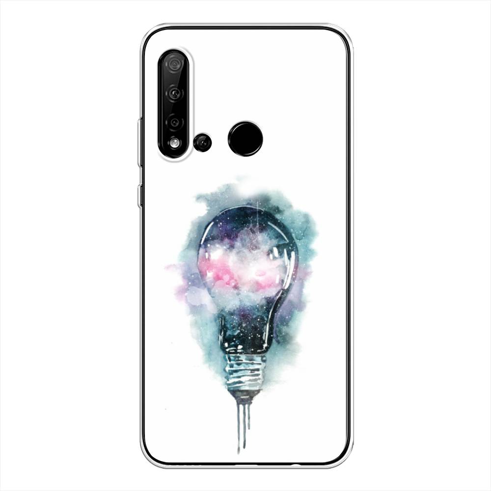 

Чехол на Huawei Nova 5i "Волшебная лампа", Белый;серый, 69850-4