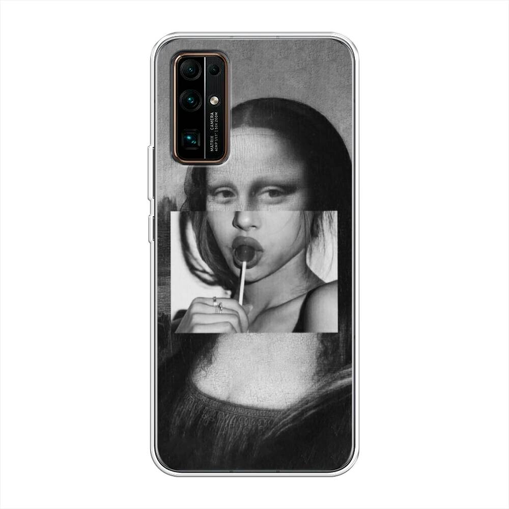 

Чехол Awog на Honor 30 "Mona Lisa sucking lollipop", Серый, 612150-9
