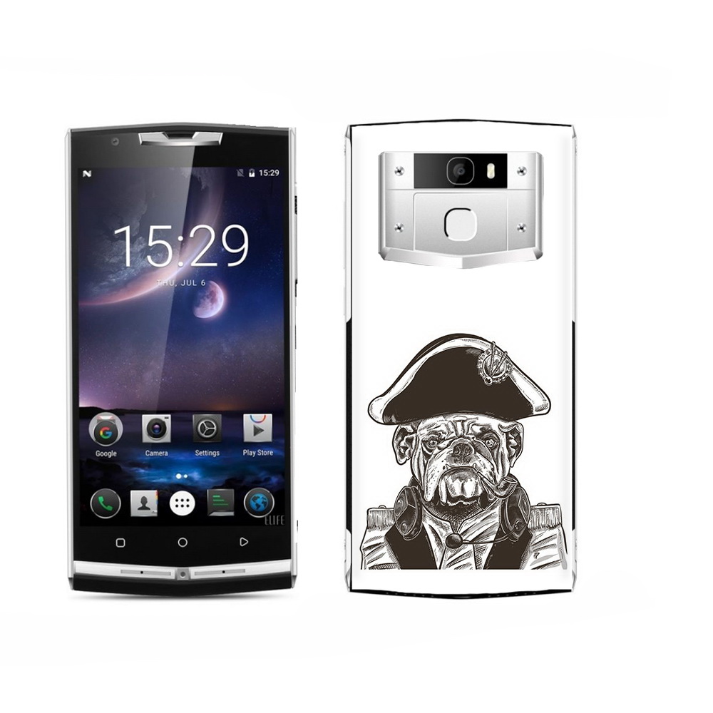

Чехол MyPads Tocco для Oukitel K15 Plus мопс генерал, Прозрачный, Tocco
