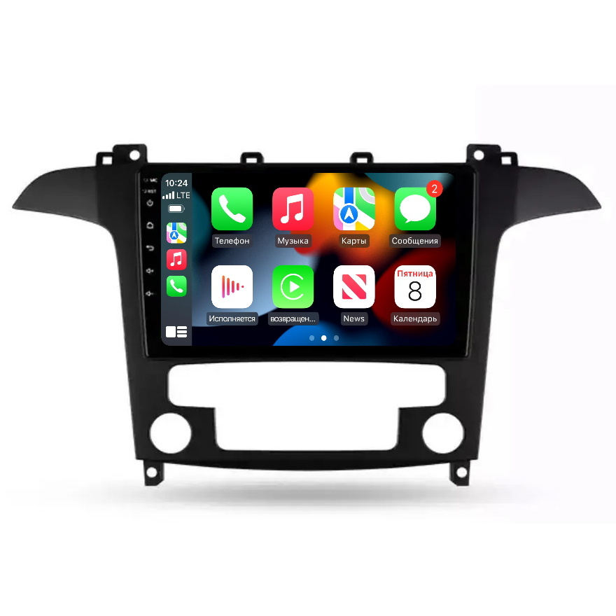 Магнитола CRS-300 Ford S-Max 2006-2015 и Galaxy с климат-контролем - Android 13 - CarPlay