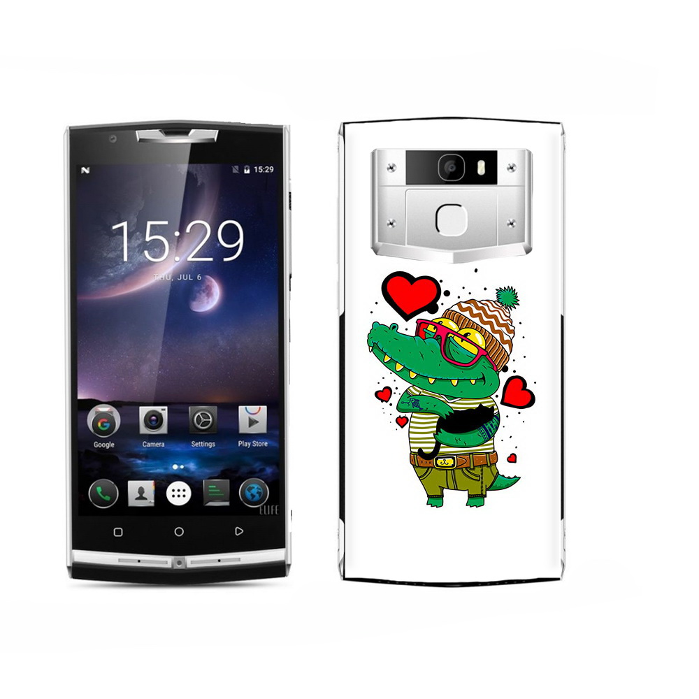 

Чехол MyPads Tocco для Oukitel K15 Plus Влюбленный крокодил, Прозрачный, Tocco